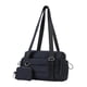 thumbnail image 3 of Bolsa de gimnasio de viaje con cartera pequeña, bolsa de lona para deportes, adultos, viajes, fitness , Negro, 3 of 5