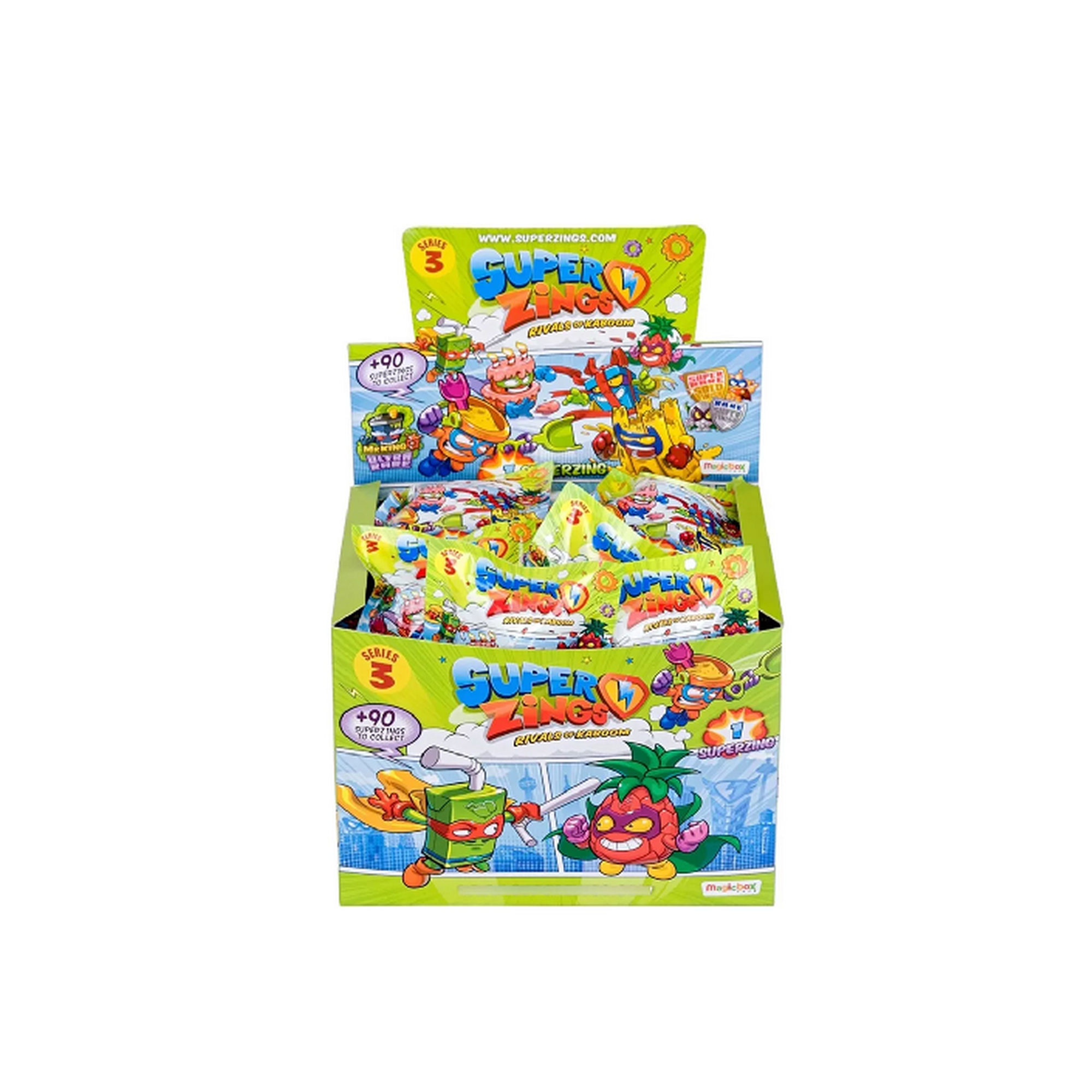 Genérico - Superzings Pack Caja Figuras Coleccionables Serie Verde