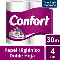 Confort - Papel Higienico 30Mt 4Un
