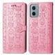 thumbnail image 1 of Funda Cartera FOXDOCK para Motorola Moto G05 , Flip PU con Relieve de Gatos y Perros, Tarjetero y Soporte, 1 of 6