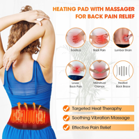 Movi - Faja Lumbar Terapia, 2 En 1 Calor, Masaje Y Bolsillo Para Gel De Frio