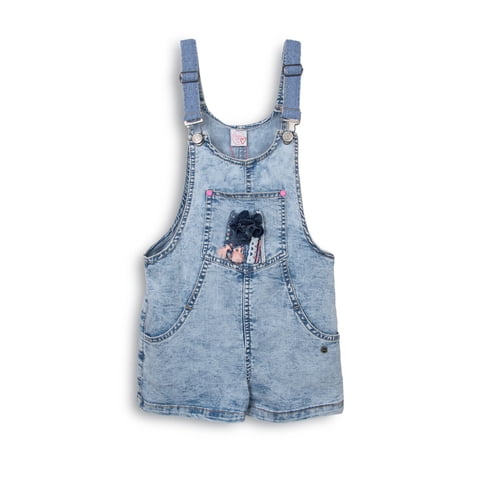 Jardinera Niña Celeste Pillin