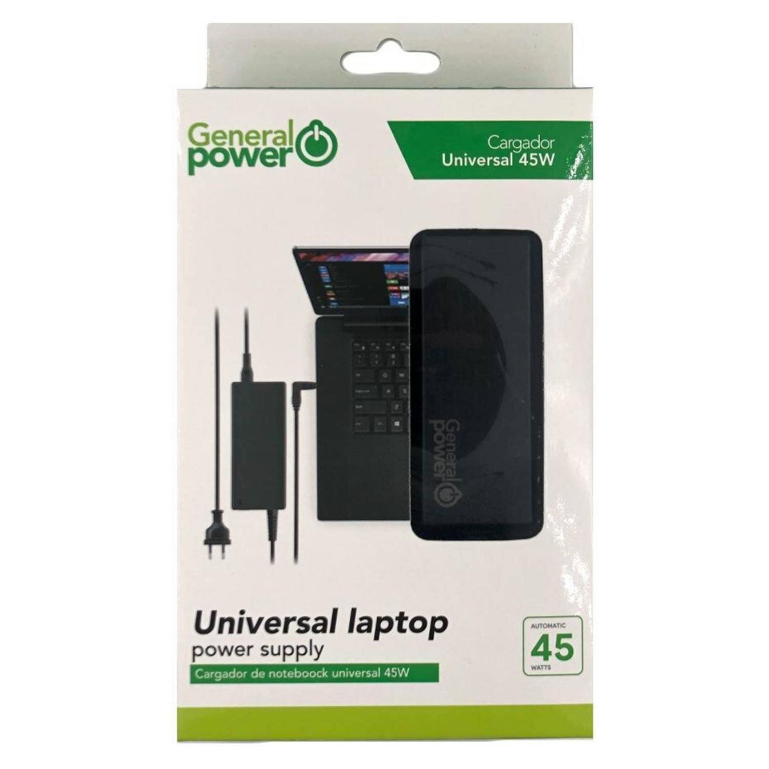 Cargador Universal Laptop General Power 45 Watts