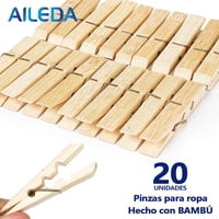 Aileda - 20 Perros Para Ropa Pinzas Tenazas Pinzas De Ropa Lavanderí