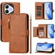 thumbnail image 2 of FOXDOCK Funda Tipo Cartera para Realme Note 80 Cuero PU con Cremallera y Correa de Muñeca, Ranuras para Tarjetas, Soporte Plegable, Cierre Magnético, 2 of 5