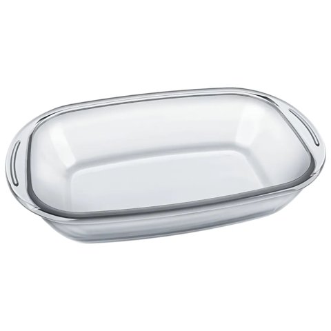Bandeja Rectangular Pequeña Vidrio Templado 1800Ml Sempre