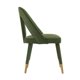 thumbnail image 5 of Silla de comedor Manhattan Comfort Neda de terciopelo verde oliva, 5 of 7