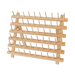Bothyi - Organizador De Hilo De Coser Soporte De Carrete De Montaje En Pared Para Aficionados Al Bordado 60