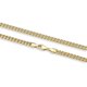 thumbnail image 3 of Collar JAXXON Cadena Cubana 8mm con Baño de Oro 14k 51cm, 3 of 5