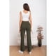 thumbnail image 2 of Pantalon Mujer Tipo Calza Flare Lanilla Tiro Alto Full Elasticado 5064, 2 of 4