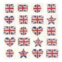 Magideal - 60 Piezas Tatuajes Calcomanías Etiqueta De Embalaje Impermeable Para Niños Y Niñas De Cumpleaños Accesorios De Disfraces