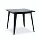 thumbnail image 1 of Mesa Tolix Cubierta De Madera Patas Negras 80X80X75Cm, 1 of 5
