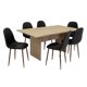 thumbnail image 4 of Juego De Comedor 6 Sillas Sin Brazo  Rovere - Negro, 4 of 8