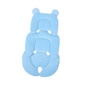 Bothyi - Revestimiento De Almohadilla De Asiento Con Relleno Suave Y Cómodo, Alfombrilla Para Carrito De Coche, Cochecito De Bebé, Color Azul