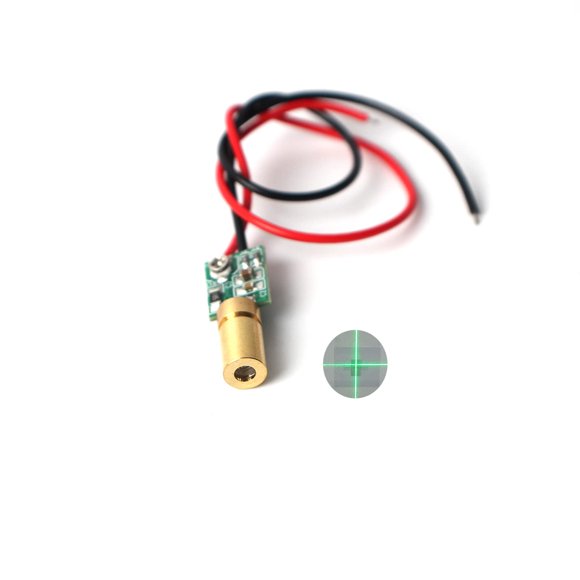 Módulo láser de línea verde BEITESI de 6 mm con enfoque ajustable 520 nm