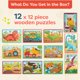 thumbnail image 5 of Juego de rompecabezas B. Toys Pack o' Puzzles, paquete de 3 para niños a partir de 3 años, 5 of 9