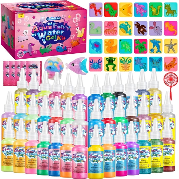 Kit Magic Water Elf 40 Botellas Gel Mágico Creativo