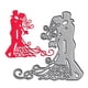 thumbnail image 1 of Plantilla HGSALK Cutting Dies para boda, novia, novio y amante, 1 of 6