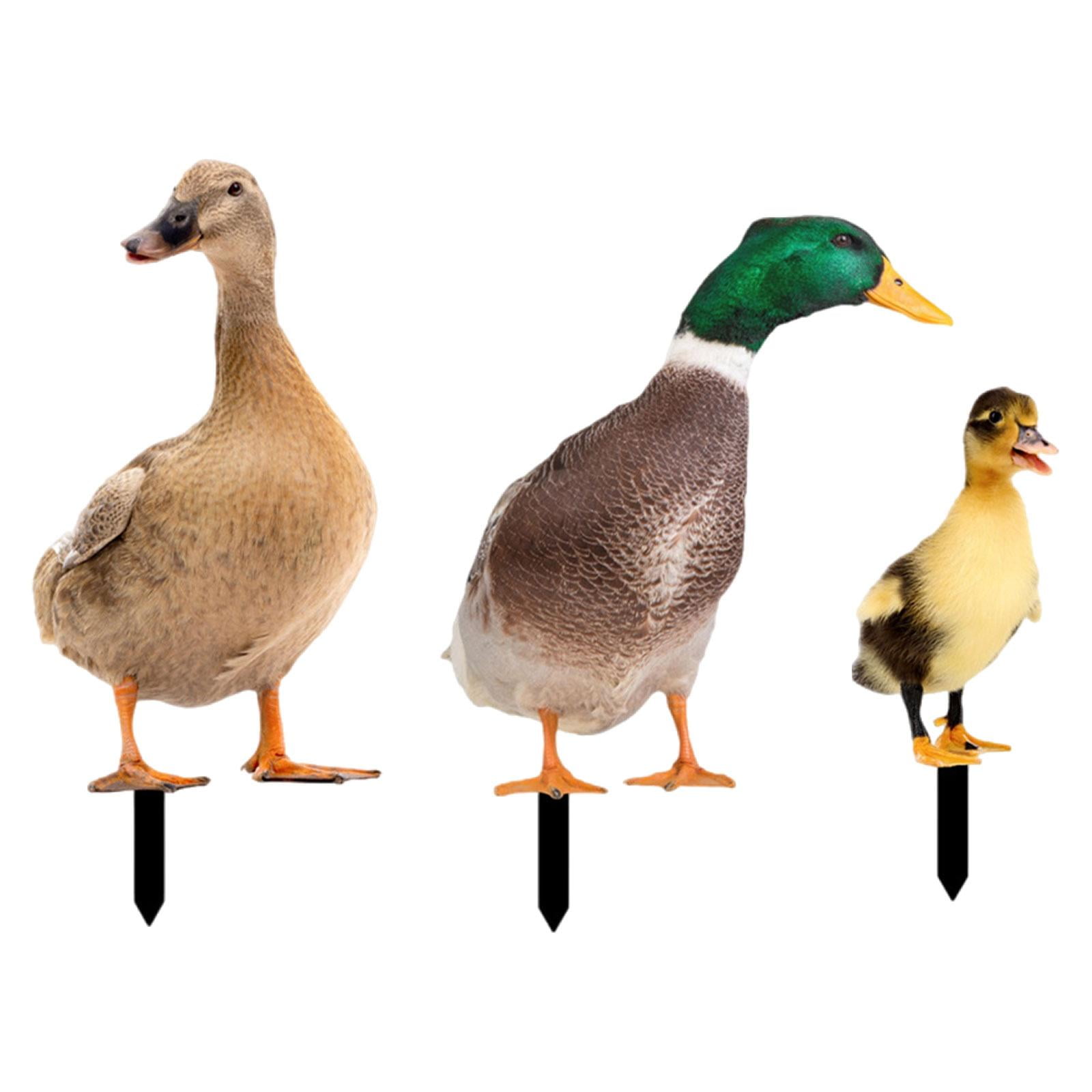 Magideal - 3 Estacas De Estatua De Animales De , Estacas De Jardín Decorativas, Adornos De Decoración De Suelo, Estatua De Jardín De Para Porche, Patio,