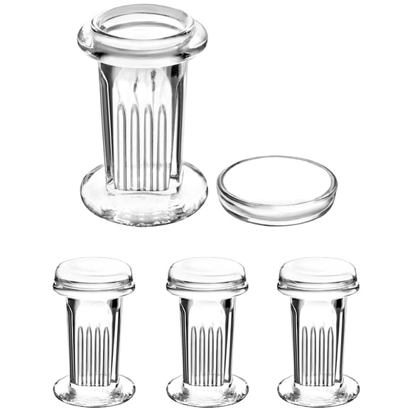 Frasco QWORK 60 ml pack de 4 con tapa de gravedad para uso de laboratorio