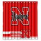 thumbnail image 1 of Cortina de ducha con diseño de los Nebraska Huskers, con ganchos, tamaño 60 x 72 pulgadas, 1 of 3