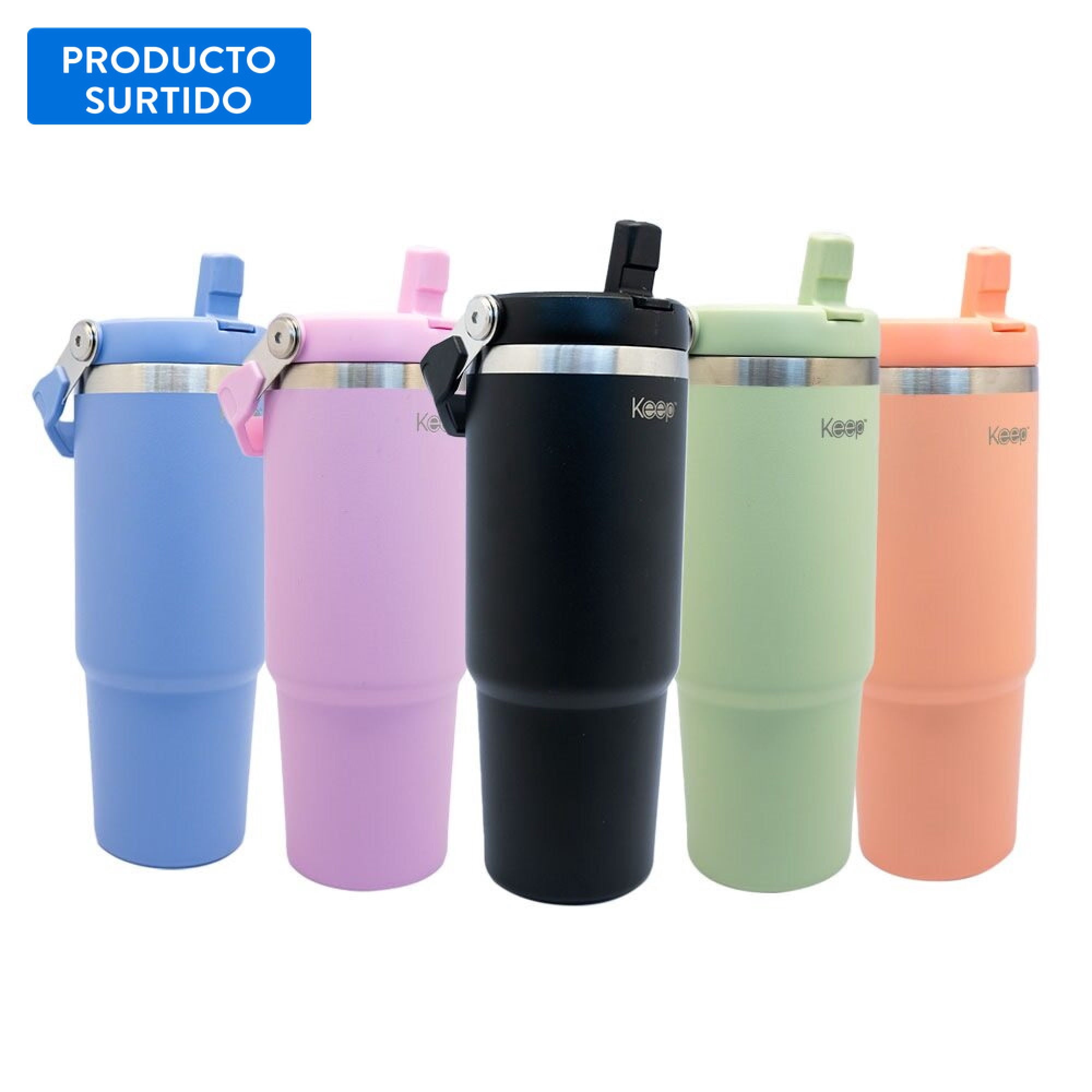 Botella Acero Inoxidable 850Ml, color surtido 1 un