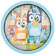 thumbnail image 1 of Reloj de pared Accutime 25 cm Bluey y Bingo, 1 of 2