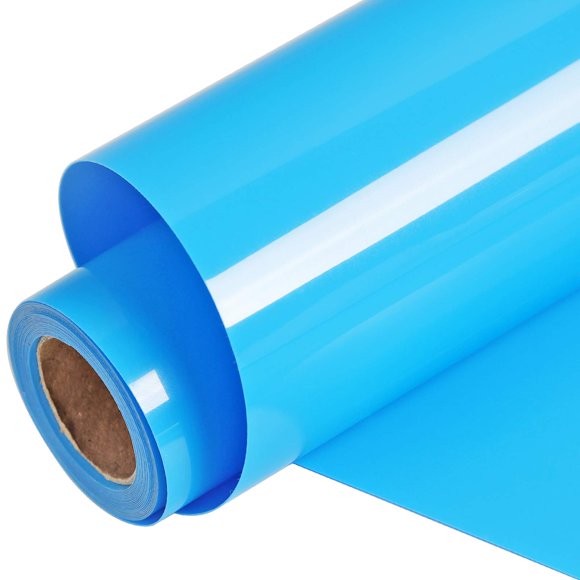 Rollo de vinilo térmico FUNKAKA 30 cm x 2,7 m azul lago