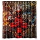thumbnail image 1 of Cortina de ducha de superhéroe Deadpool, juego de cortina de baño con ganchos, tamaño 66 x 72 pulgadas, 1 of 3