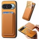 thumbnail image 1 of Funda de Cuero Magnética con Tarjetero para Google Pixel 9 Cubierta Delgada Amarillo, 1 of 5