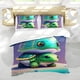 thumbnail image 5 of Bebé Tortuga Conjunto de sábanas temático, trío de piezas, cómodo y amigable con la piel, diseño único, regalo de decoración para el hogar para familiares, amigos y fans,140cm *210cm, 5 of 6
