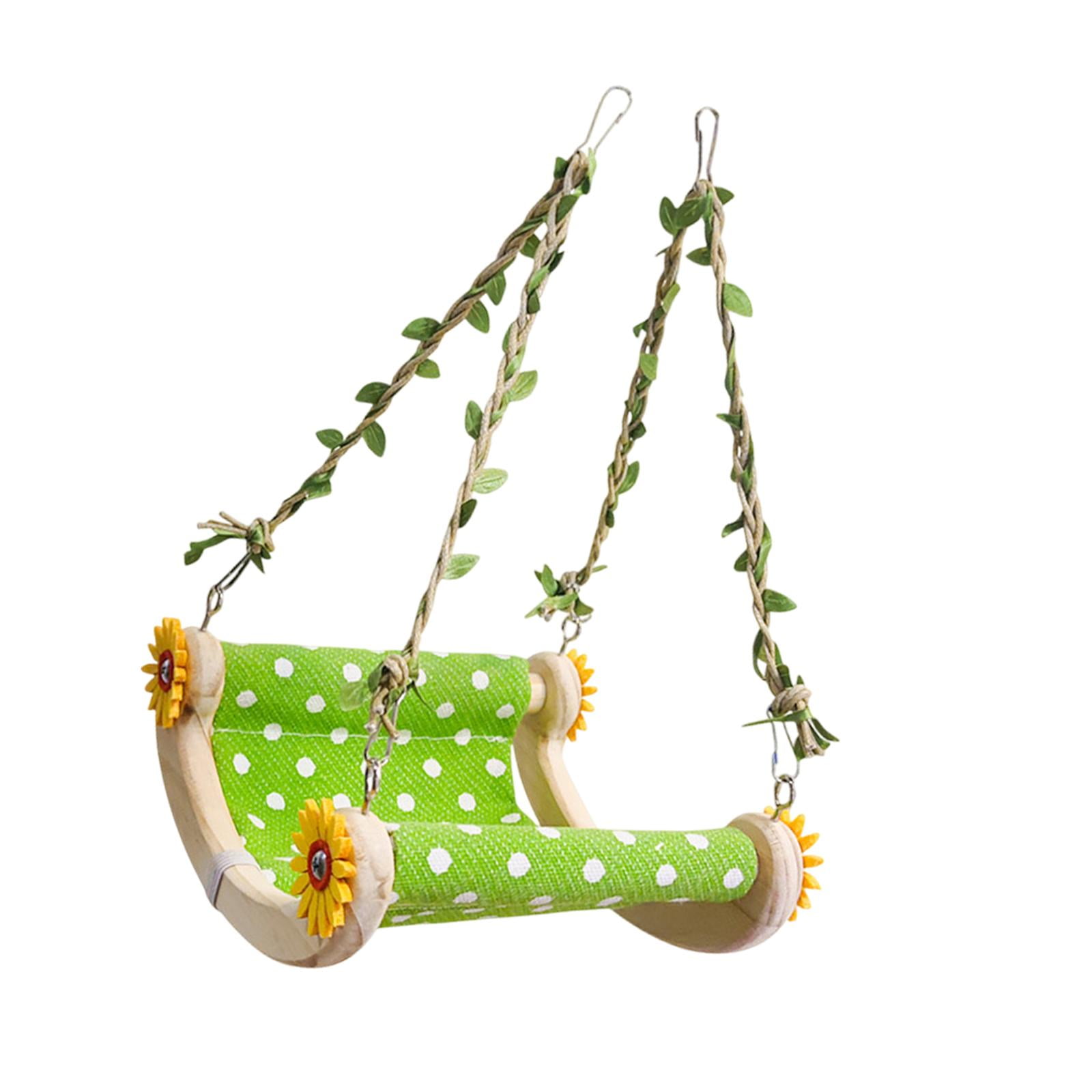 Magideal - Swing De Pájaro Parrot Colgando La Cama De Hamaca De Pie De Pájaros Pequeños De La Pared De La Pared De La Pared Del Juguete Loro Nido De La Cuna Hama