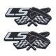 thumbnail image 1 of Emblema Aimoll 13 cm x 6 cm, 2 piezas, cromo y negro, 1 of 6