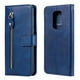 thumbnail image 5 of Funda con Cremallera para Motorola MOTO E7 Plus, Carcasa Cartera de Cuero PU con Soporte y Tarjetero, 5 of 5