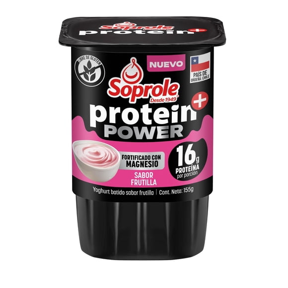 Yoghurt Protein+ Power Frutilla, 155 g