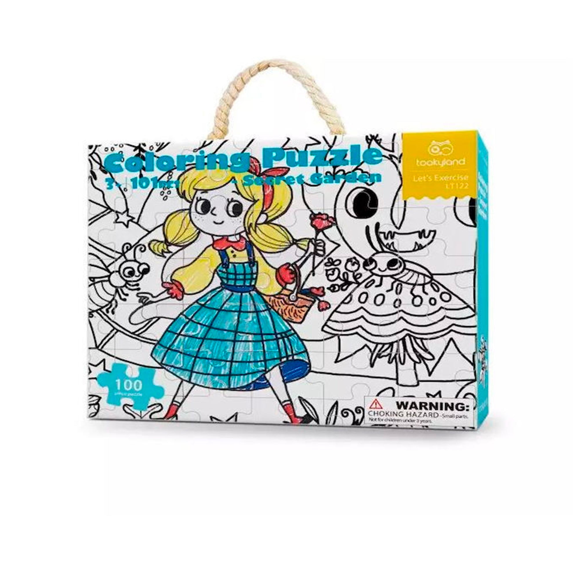 Puzzle Para Pintar Jardín Secreto 101 Piezas Tooky Toy