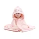 thumbnail image 3 of Toalla y Capa para Baño de Algodón Extra Suave Con capucha Gatito Rosado para Bebés y Niños, 3 of 5