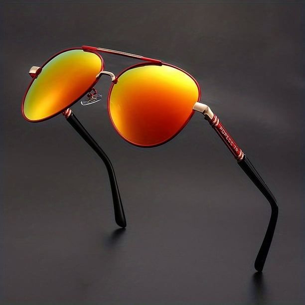 Large Frame Polarized Sunglasses for Drivers, Riders, and Outdoor Enthusiasts - UV400 Protection and Glasses Case Included