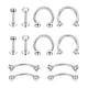 thumbnail image 3 of 12 Unids / Set Stainlee Steel Nose Eyebrow Lip Studs Pendientes para Street Casual Ocasión Especial de Acción de Gracias, 3 of 5