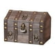 thumbnail image 2 of Cofre Del Tesoro Pirata Con Cerradura, Caja De Baratijas, Caja De Almacenamiento única Hecha A Mano, Color Gris, 2 of 3