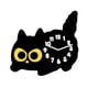 thumbnail image 3 of Reloj De Mesa Con Forma De Gato, Sin Tictac, Para Dormitorio, Inauguración De La Casa, Analógico, 3 of 5