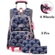 thumbnail image 1 of Rolling School Bags for Girls Backpack Children Waterproof School Backpacks with Wheels Middle School Trolley Luggage Back Pack, 1 of 3