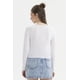 thumbnail image 3 of Polera Mujer Escote Abotonado Blanco, 3 of 4