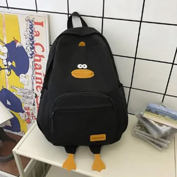 New Cartoon Duck Backpack Designer Cute Travel Bag Female College Student Versatile Korean Edition Girls' School Bag
