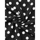 thumbnail image 5 of INSPIRE CHIC Camisón de Mujer con Encaje y Escote en V, Tirantes Ajustables, Ropa de Dormir de Seda, Camisón hasta la Rodilla, Talla L, Lunares, 5 of 6