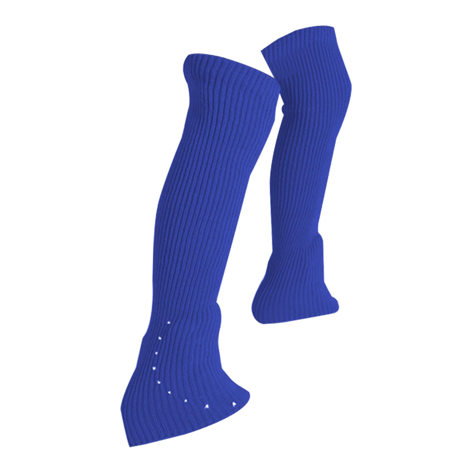 Magideal - Calentadores De Piernas Para Patinaje Artístico, Calcetines De Patinaje Artístico, Cómodos Y Ligeros, Con Punto De Diamantes De Imitación, Calentadore Azul