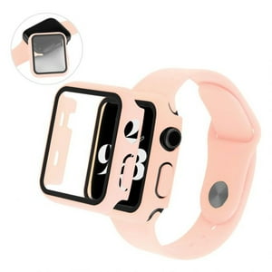 Vanan - Protector Carcasa Glass Para Apple Watch 45Mm Rosa Palo