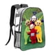 thumbnail image 1 of TeletubbiesMochila transparente temática, resistente y duradera, bolsa see-through para trabajo, deporte, universidad y viaje, 31 × 43 cm, 1 of 6