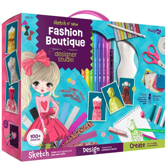 Kit de costura Pretty Me Fashion Design Studio para niños