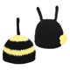 thumbnail image 2 of Bebé Recién Nacido Bee Knit Crochet Ropa Beanie Hat Outfit Photo Props, 2 of 3